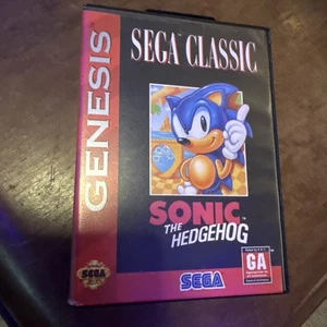 Sonic the Hedgehog Sega Genesis Classics 1993 CIB BOX GIOCO MANUALE TESTATO FUNZIONANTE - Foto 1 di 4