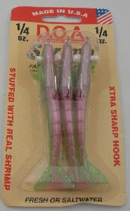 Приманка для креветок DOA FSH3-3P-401 3 дюйма 1/4 унции электрическая курица 3 карата - Изображение 1 из 1