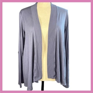 Splendid Damen mittelblau vorne offen Langarm Strick Cardigan - Bild 1 von 8