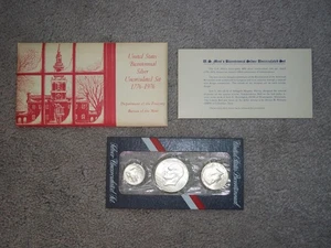 1976 United States Bicentennial Silver Uncirculated Set - Mint Error Packaging - Picture 1 of 6