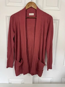Be Cool Damen Gr. Small Strickjacke Pullover vorne offen Baumwolle Nylon Taschen - Bild 1 von 6