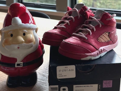 Air Jordan 5 Retro TD "Día de San Valentín" talla 9c bebé niño niña Foto 1 de 4