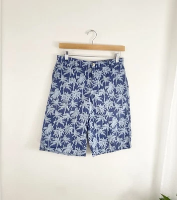 Vineyard Vines Boys 16 Blue Palm Tree Shorts Youth Boys Size 16 - Image 1 of 4