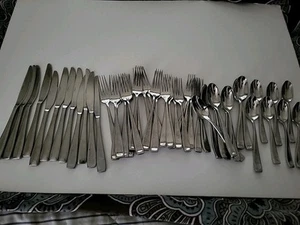 18/10 Stainless Flatware Set - ONEIDA MODA Lot of 53 pieces as pictured Read - Picture 1 of 10
