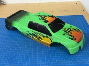 Traxxas E-Maxx Body/shell Green/yellow 3906 Vintage Monster Truck Emaxx - Picture 1 of 9