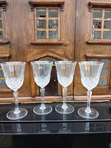 Set of 4 Crystal Sherry Port Liqueur Wine Glasses Homebar Pub Gift - Picture 1 of 5