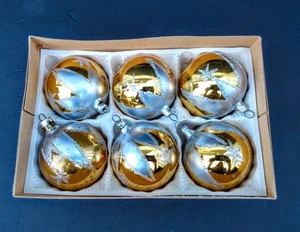 6 Stencil Glitter Decorazioni Natalizie Mica West GERMANIA Argento Oro Bronson Imp - Foto 1 di 10