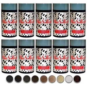 10x Hair So Real 28g - Fibras de queratina para construcción engrosamiento del cabello - HSR HairSoReal - Imagen 1 de 12