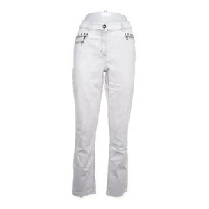 Biba, Jeans, Größe: 44, Grau, Baumwolle/Elasthan, Einfarbig, Twill, Damen #XD3 - Bild 1 von 5