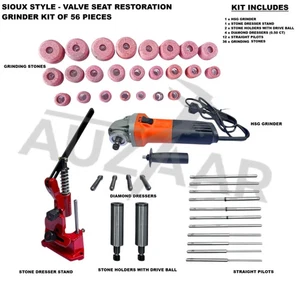 Valve Seat Restoration Grinder Complete Set Sioux Style 56 pieces pcs METALEX - Picture 1 of 20