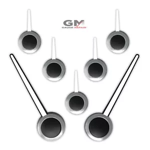Custom Gauge Cluster Pointer Needle Set for GM 2003 04 05 06 Chrome White Black - Picture 1 of 8