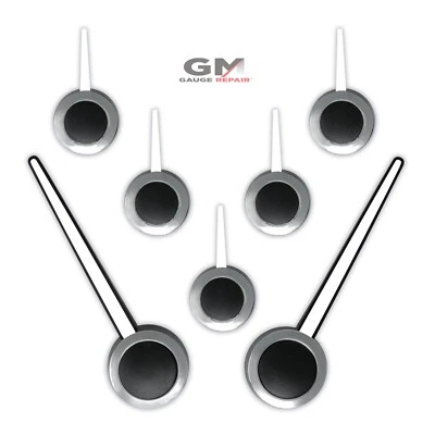 Custom Gauge Cluster Pointer Needle Set for GM 2003 04 05 06 Chrome White Black - Image 1 of 4