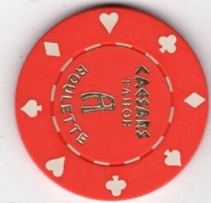 Nevada, Lake Tahoe: Caesars Roulette Tisch A rot - Bild 1 von 2