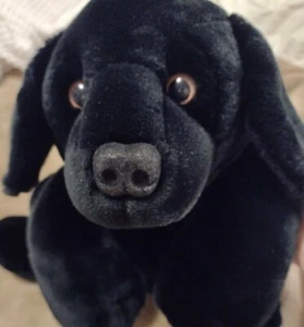 Bass Pro Labrador Retriever realistisches Plüschtier schwarzer Hund Welpe Stofftier - Bild 1 von 10