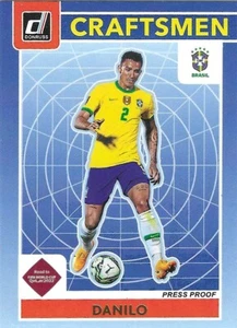 2021-22 DONRUSS ROAD TO QATAR DANILO CRAFTSMEN PRESS PROOF #1 BRAZIL - Picture 1 of 1