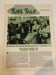 Gunsmoke Vintage One Page Article Matt’s Back Marshall Law Redeclared AR1 - Bild 1 von 2