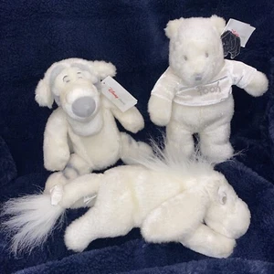 Retired bundle DISNEY STORE Winnie Eeyore Tigger sparkle plush bear - Picture 1 of 24