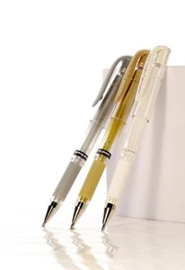 Uni-Ball Signo Broad Gel Roller Ball Pens in Gold, Silver or White - Picture 1 of 7
