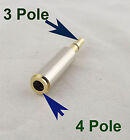 1x 3.5mm 1/8 Inch Stereo 3-Pole to 3.5mm 1/8" 4-Pole M/F Audio Adapter Connector