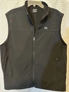Solaris Vest Mens Large Black Outdoor Zip Up Fleece Lined Casual Hiking (G-2) - Picture 1 of 3