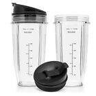 2X(24Oz Replacement Cups Compatible For Ninja Bn401, Bn701, Ss101, Bn400,