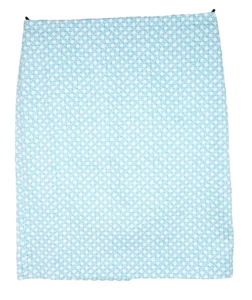 NEW TALBOTS Women's 98% Cotton Pencil Skirt Lined Geometric Blue White Size 8P - Picture 1 of 14