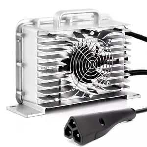 48 Volt 15A Golf Cart battery Charger for EZGO RXV Golf Cart 3 Pin Triangle Plug - Picture 1 of 8