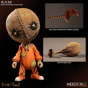 Figura de acción Trick 'r Treat estilizada SAM 6 pulgadas por Mezco película de Halloween NUEVA - Imagen 1 de 11