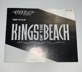 Kings Of the Beach. NES Nintendo Original 1989 Instruction Manual Booklet 🆓 📦