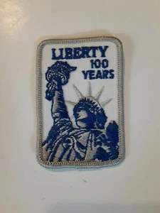 Vtg 1986 Statue of Liberty 100 Years Anniversary embroidered Patch NYC America - Picture 1 of 3