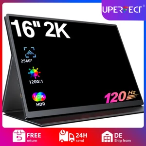 UPERFECT 16 Zoll 2K 120Hz Tragbarer Monitore QHD Portable Gaming Monitor für PS6 - Bild 1 von 19
