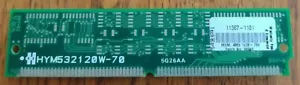 Vintage 1990s Hyundai HYM532120W-70 4MB 72-pin Non Parity FPM RAM Memory 70ns - Picture 1 of 2