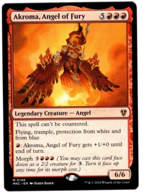 Akroma, Angel of Fury 0146 Non Foil Mythic Murders at Karlov Manor MTG Near Mint - Image 1 of 2