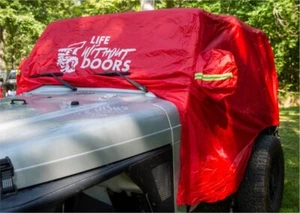 Life Without Doors RigSkinz 2 Door Cab Poncho for Jeep - Red - Picture 1 of 3