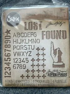 SIZZIX 6 TROQUELES THINLITS MEDIOS MIXTOS #6 ESTUCHE DE ALMACENAMIENTO TIM HOLTZ 662689 NUEVO - Imagen 1 de 1