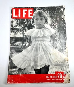 Life Magazine July 18 1949 Hollywood's Children Complete Weekly Issue Post War - Picture 1 of 15