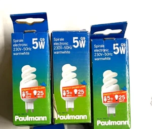 3er Pack Paulmann Sparlampe G9 5 Watt 5W 880.52 Restposten Neu - Bild 1 von 1