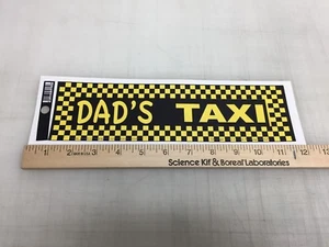 Adesivo paraurti (riposizionabile) "Taxi di papà" giallo - Foto 1 di 3