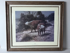 Framed "Weaned" Tom Ryan The Mountain Oyster Club 45 Anniversary 1948-1993 H/C-3 - Picture 1 of 6