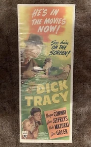 DICK TRACY 1945 INSERT 14X36 MOVIE POSTER CRIME COMIC RELATED - Picture 1 of 1