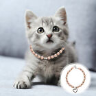  Pet Necklace Crystal Heart Pandant Pet Cat Dog Necklace Bling Pearls Jewelry