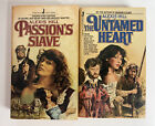 Passion?S Slave & The Untamed Heart Mmpb 2Lot Alexis Hill Historical Romance Vtg