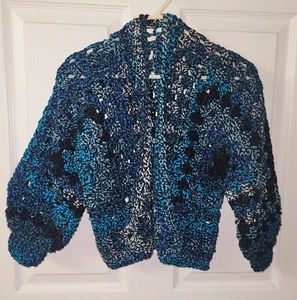 crochet cardigan sweater, Little Kid Size 4 To 6 - Picture 1 of 1