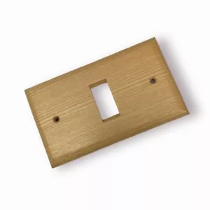 Magic Series Compatible Ticino Plate 1 Hole Natural Wood Beech Finish - Picture 1 of 1