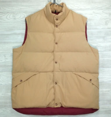 Vintage St Johns Bay Puffer Vest XXL Down Big Tall Snap Closure Pocket Outerwear - Image 1 of 4