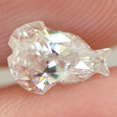 Fish Diamond Loose E Color I1 Certified Natural Enhanced Polished 0.46 Carat - Image 1 of 4
