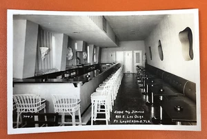Foto postal real vintage Fort Lauderdale Florida Eddie & Jimmie Bar RPPC - Imagen 1 de 4