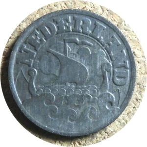 elf Netherlands 25 Cents 1941 Viking Ship German Occupation WWII - Picture 1 of 2