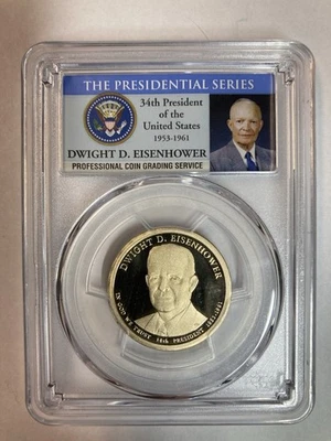 ** 2015 年 S 版德怀特·D·艾森豪威尔总统美元 PCGS PR 70 DCAM ** — 第 1/2 张图片