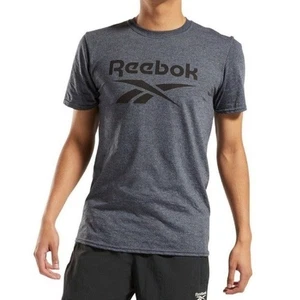 Nueva Camiseta Reebok Para Hombre Identidad Logo Gráfico Carbón Oscuro Brezo Talla S - Imagen 1 de 6
